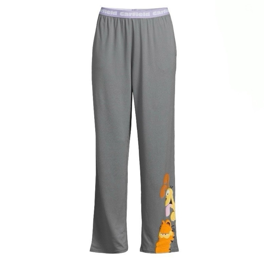 The Garfield Movie Womans Graphic Sleep Pants Small 4-6 New with Tags Gray Soft